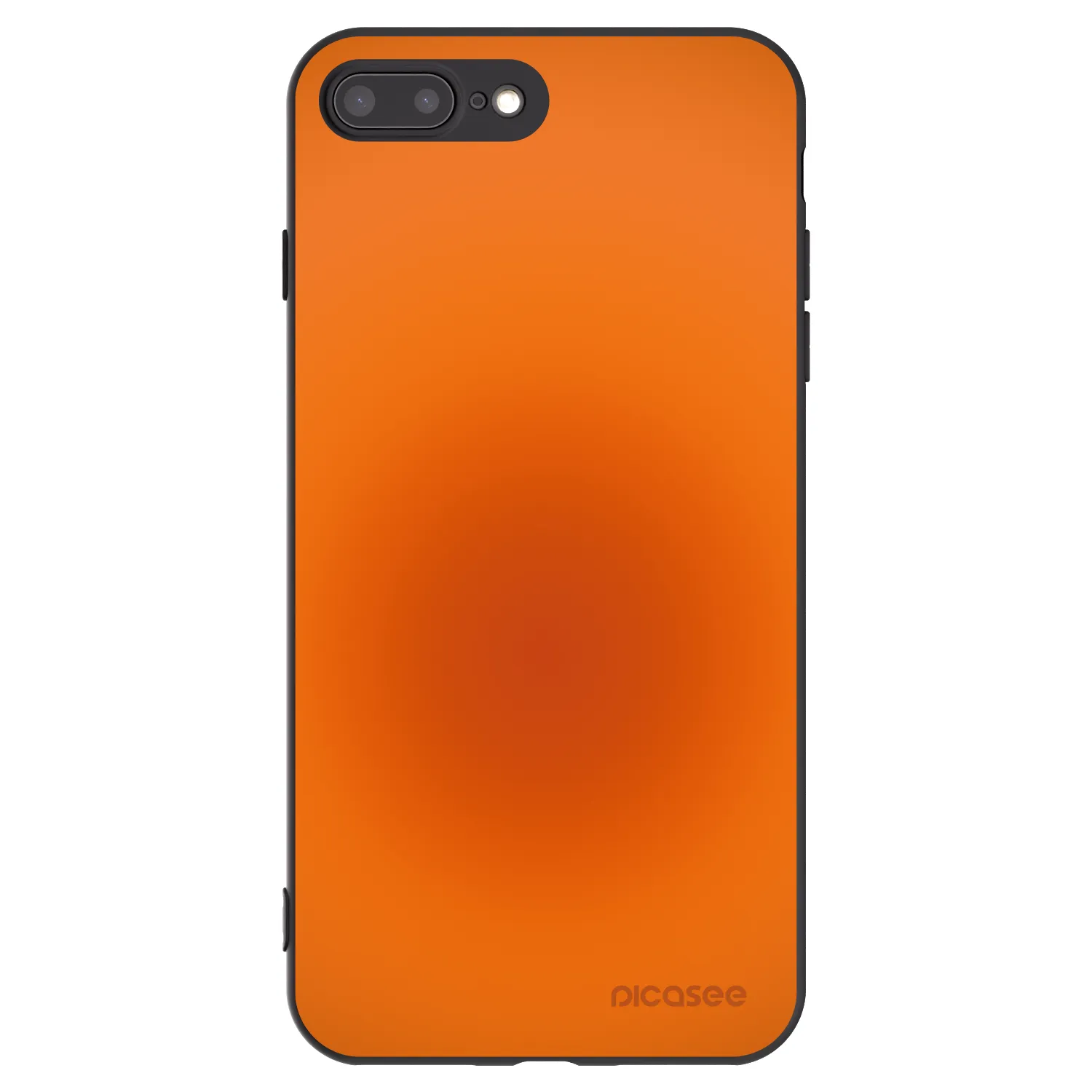 Picasee silikonski črni ovitek za Apple iPhone 8 Plus - Heat Core