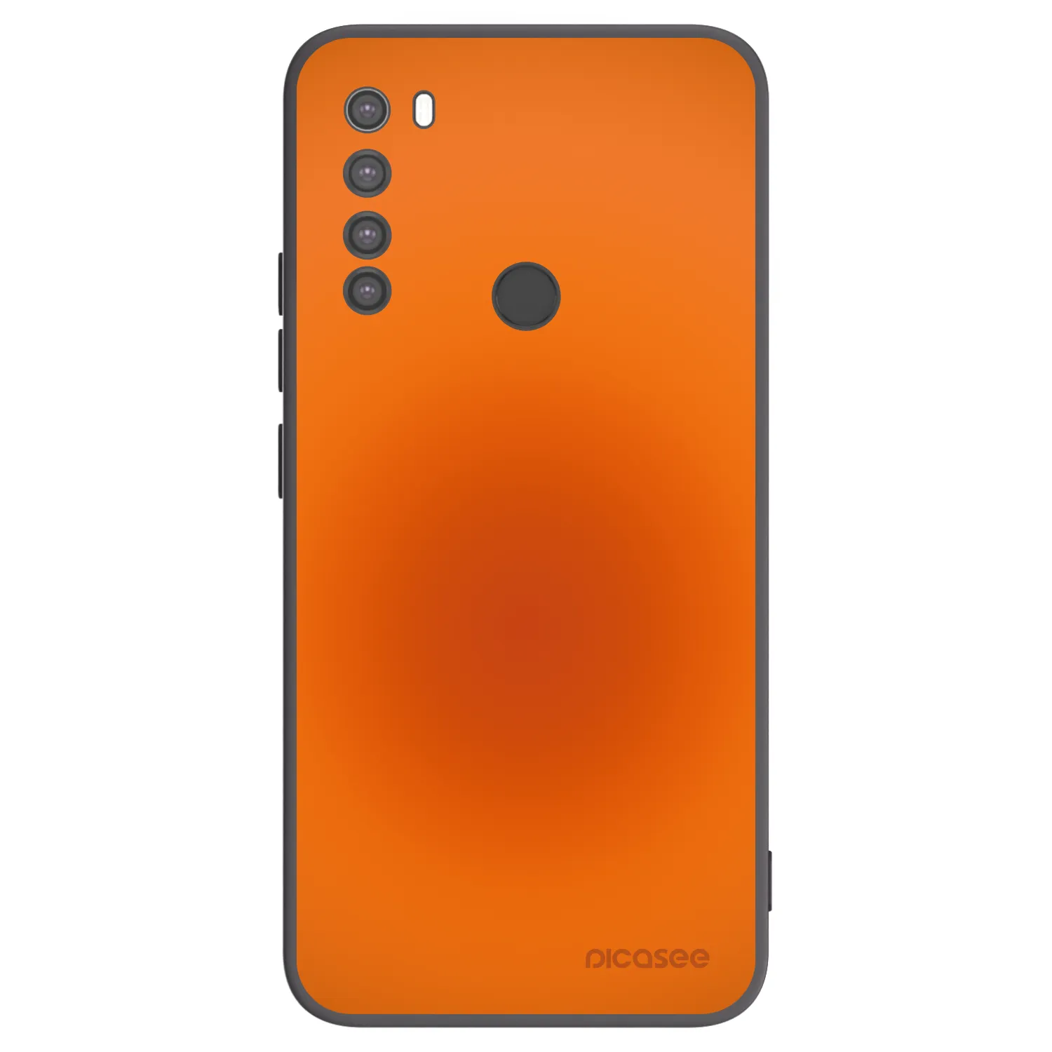 Picasee silikonski črni ovitek za Xiaomi Redmi Note 8 - Heat Core