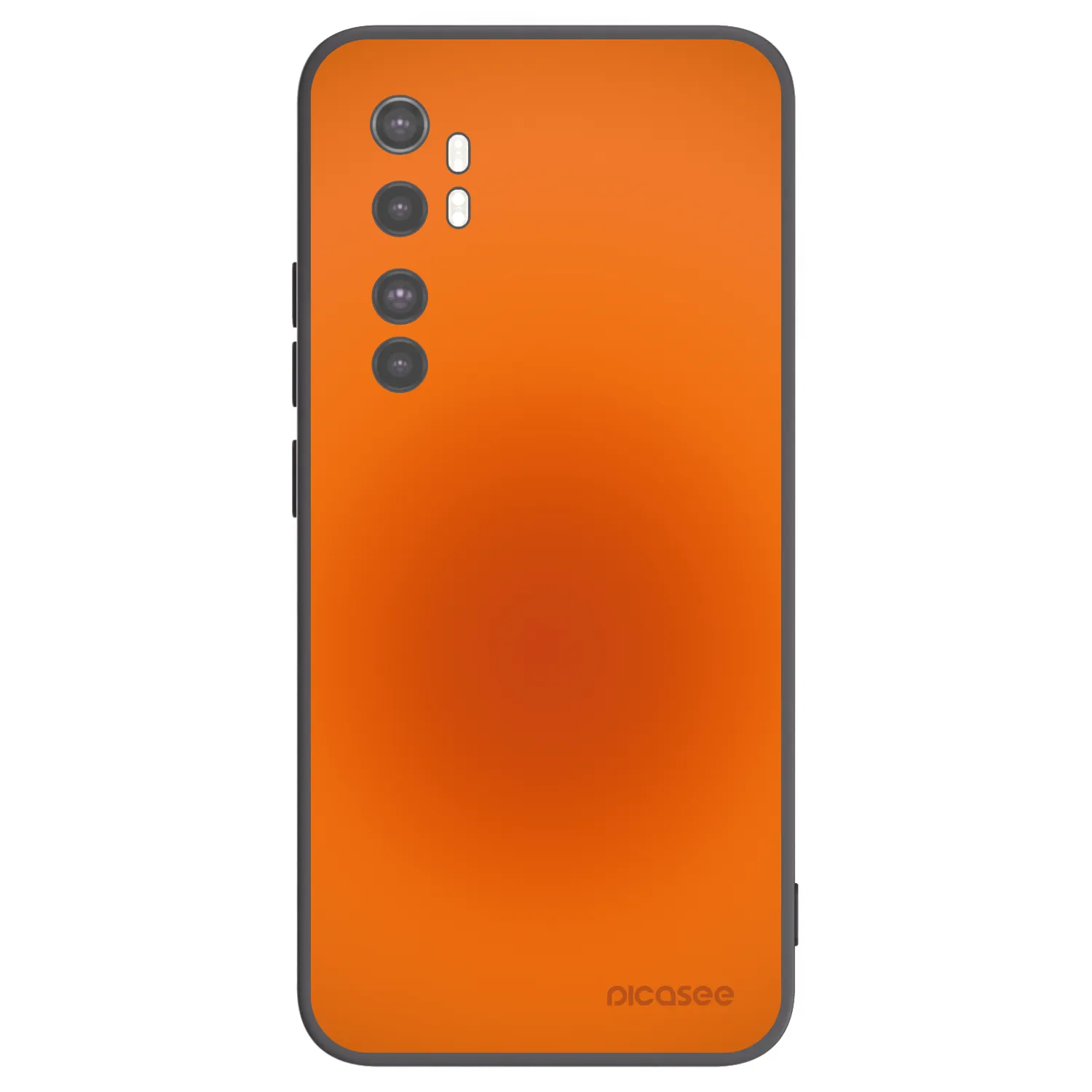 Picasee silikonski črni ovitek za Xiaomi Mi Note 10 Lite - Heat Core