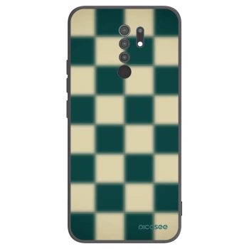 Picasee silikonski črni ovitek za Xiaomi Redmi 9 - Shadow Chess