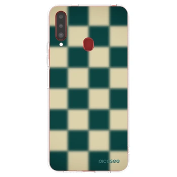 Picasee silikonski prozorni ovitek za Samsung Galaxy A20s - Shadow Chess