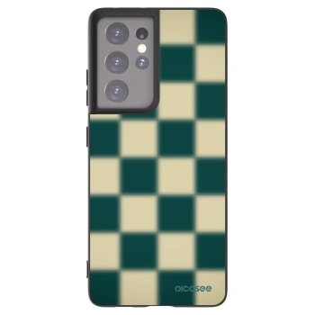 Picasee silikonski črni ovitek za Samsung Galaxy S21 Ultra 5G G998B - Shadow Chess