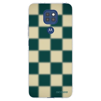 Picasee silikonski prozorni ovitek za Motorola Moto G9 Play - Shadow Chess