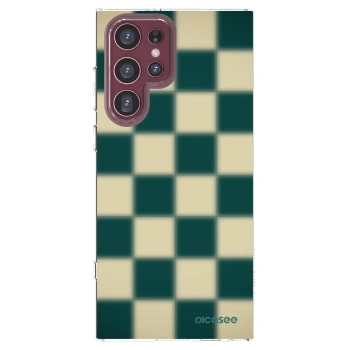 Picasee silikonski prozorni ovitek za Samsung Galaxy S22 Ultra 5G - Shadow Chess