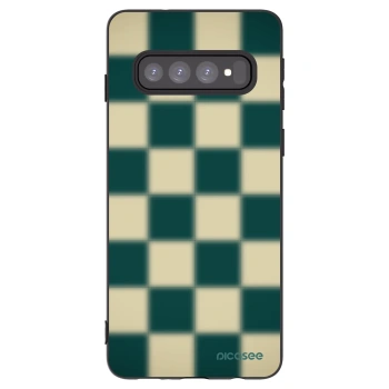Picasee silikonski črni ovitek za Samsung Galaxy S10 G973 - Shadow Chess
