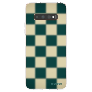 Picasee silikonski prozorni ovitek za Samsung Galaxy S10 Plus G975 - Shadow Chess