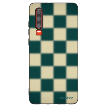 Picasee silikonski črni ovitek za Huawei P30 - Shadow Chess