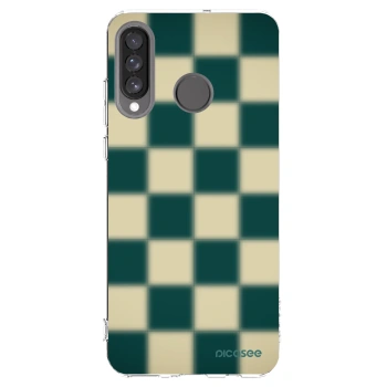 Picasee silikonski prozorni ovitek za Huawei P30 Lite - Shadow Chess