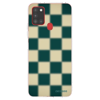 Picasee silikonski prozorni ovitek za Samsung Galaxy A21s - Shadow Chess