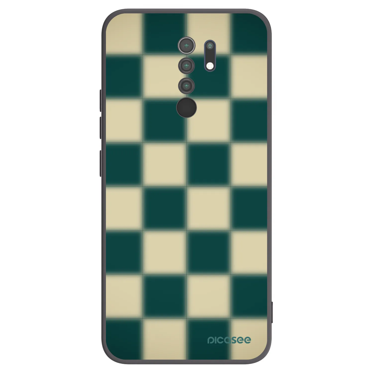 Picasee silikonski črni ovitek za Xiaomi Redmi 9 - Shadow Chess
