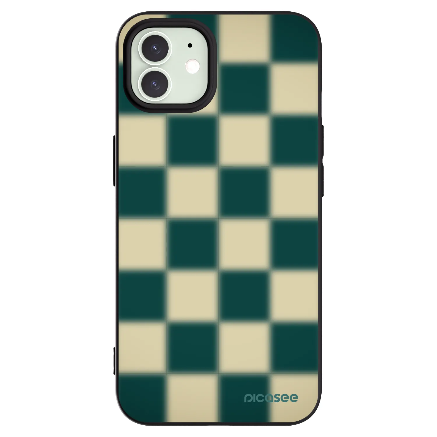 Picasee silikonski črni ovitek za Apple iPhone 12 - Shadow Chess