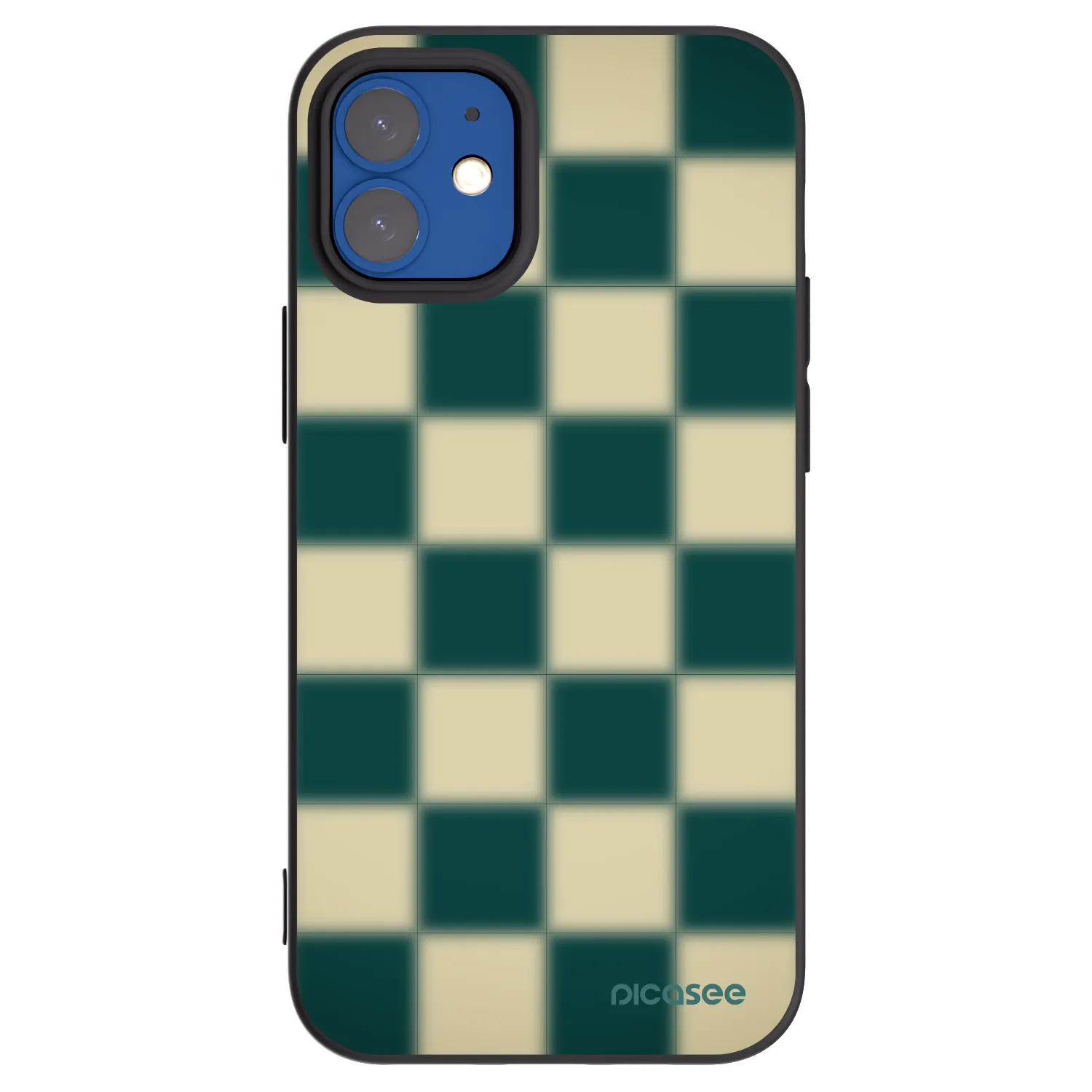 Picasee silikonski črni ovitek za Apple iPhone 12 mini - Shadow Chess