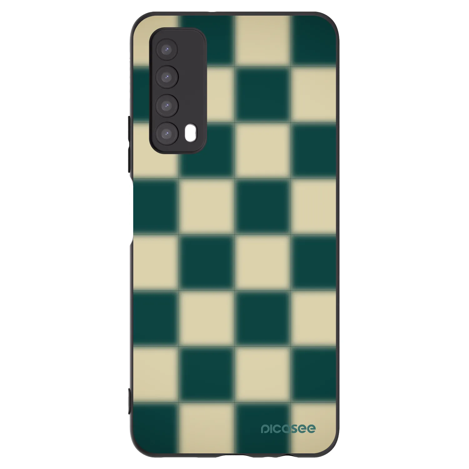 Picasee silikonski črni ovitek za Huawei P Smart 2021 - Shadow Chess