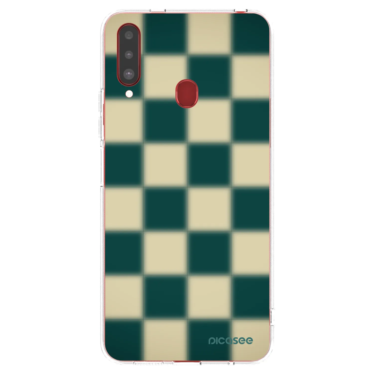 Picasee silikonski prozorni ovitek za Samsung Galaxy A20s - Shadow Chess