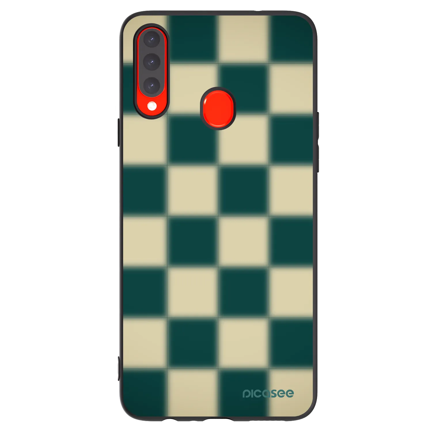 Picasee silikonski črni ovitek za Samsung Galaxy A20s - Shadow Chess