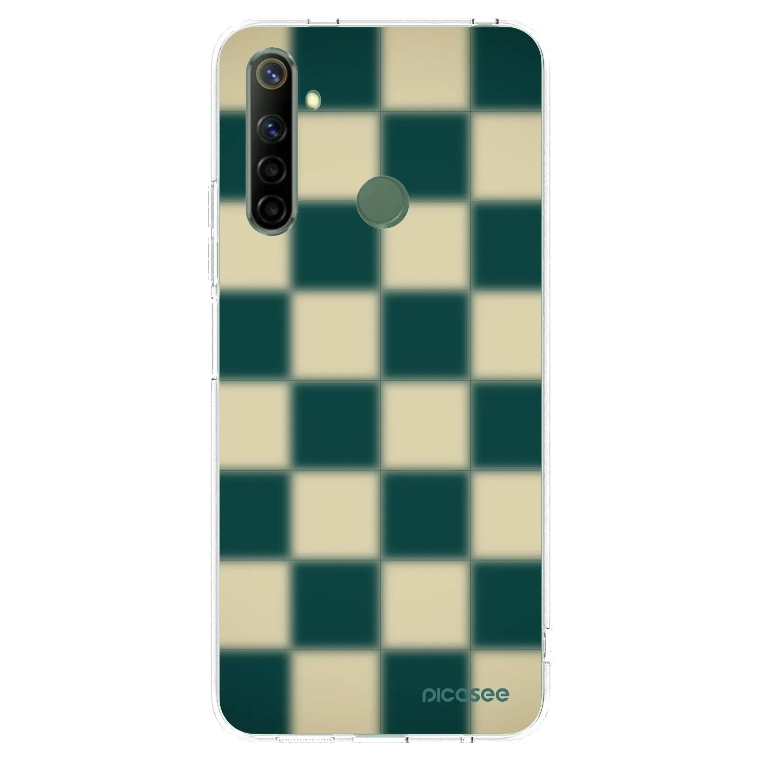 Picasee silikonski prozorni ovitek za Realme 6i - Shadow Chess