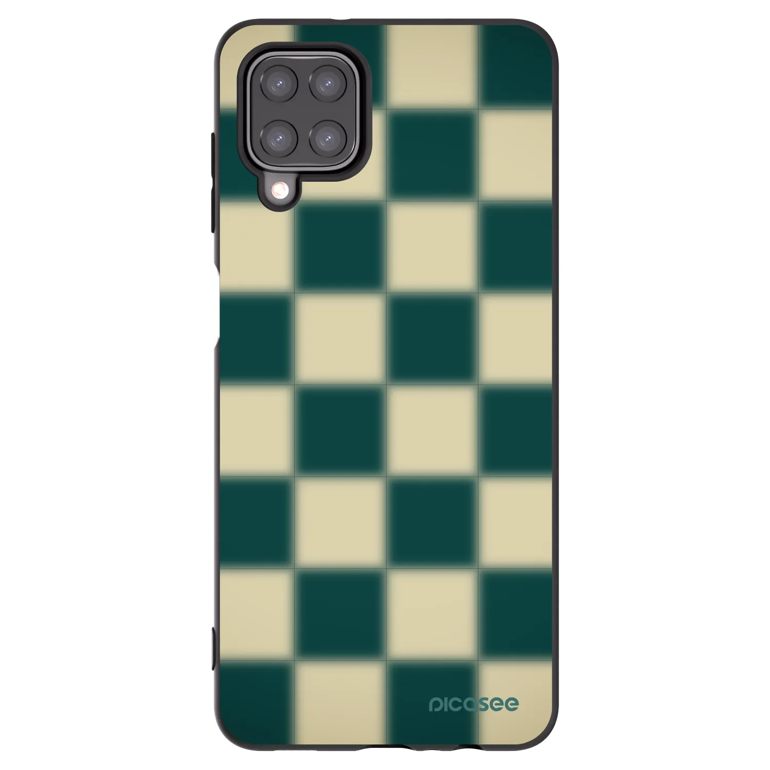 Picasee silikonski črni ovitek za Samsung Galaxy A12 A125F - Shadow Chess