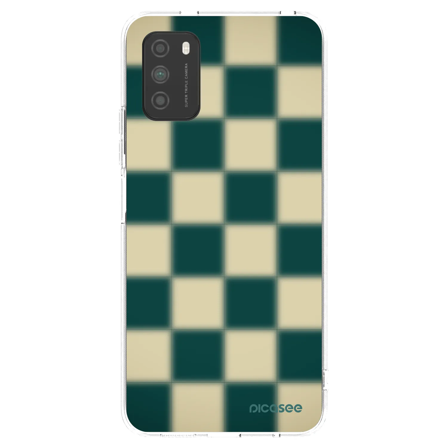 Picasee silikonski prozorni ovitek za Xiaomi Poco M3 - Shadow Chess