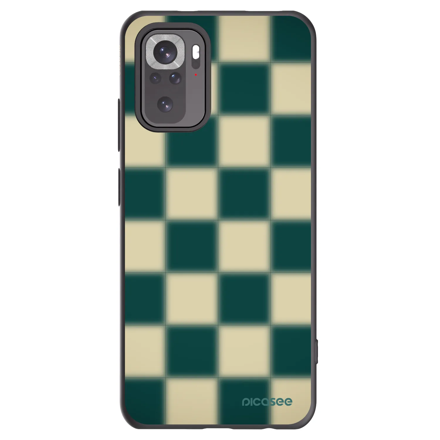 Picasee silikonski črni ovitek za Xiaomi Redmi Note 10 - Shadow Chess