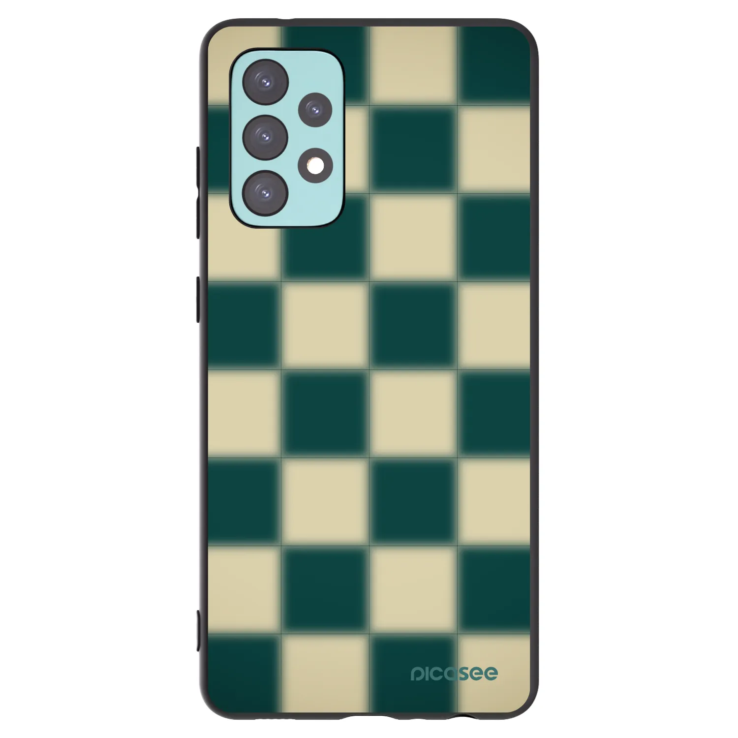 Picasee silikonski črni ovitek za Samsung Galaxy A72 A725F - Shadow Chess