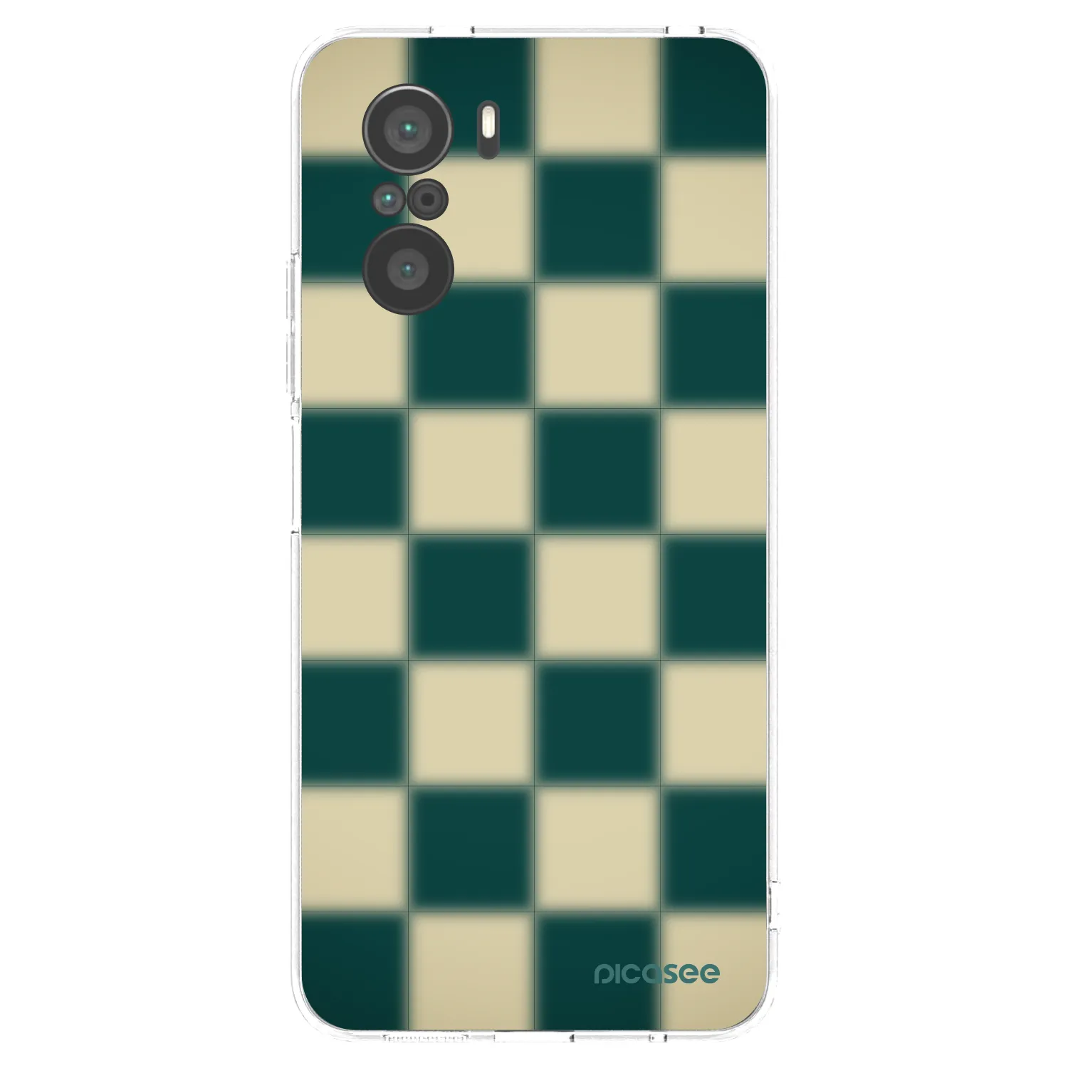 Picasee silikonski prozorni ovitek za Xiaomi Poco F3 - Shadow Chess