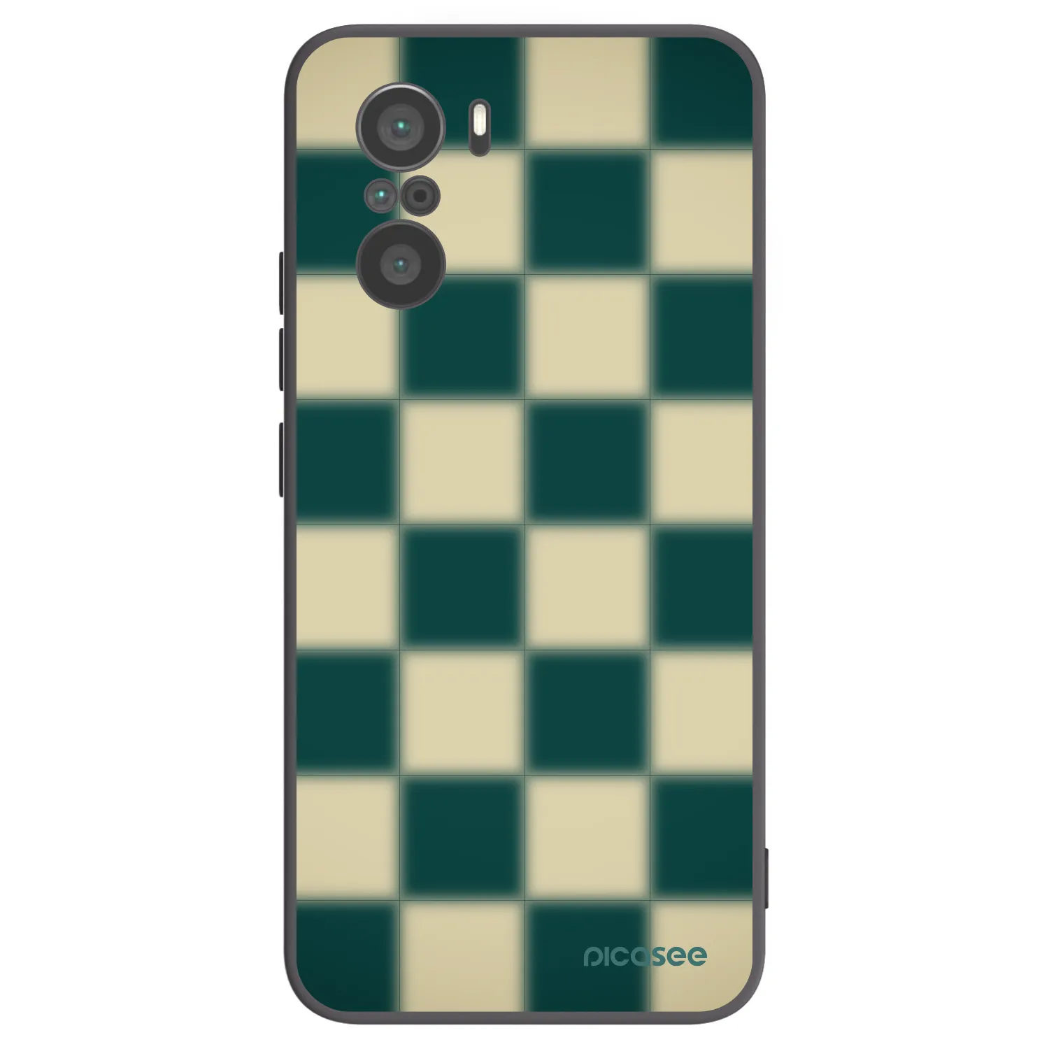 Picasee silikonski črni ovitek za Xiaomi Poco F3 - Shadow Chess