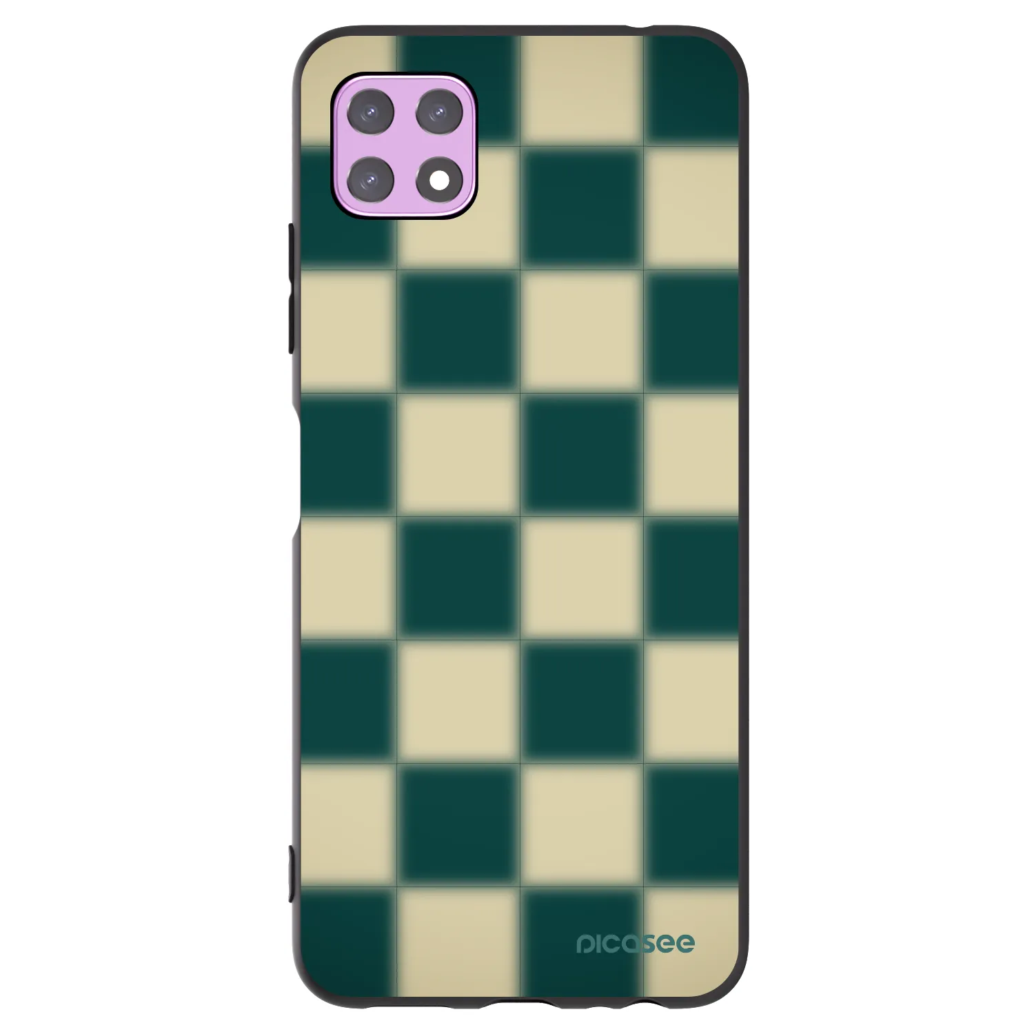 Picasee silikonski črni ovitek za Samsung Galaxy A22 A226B 5G - Shadow Chess