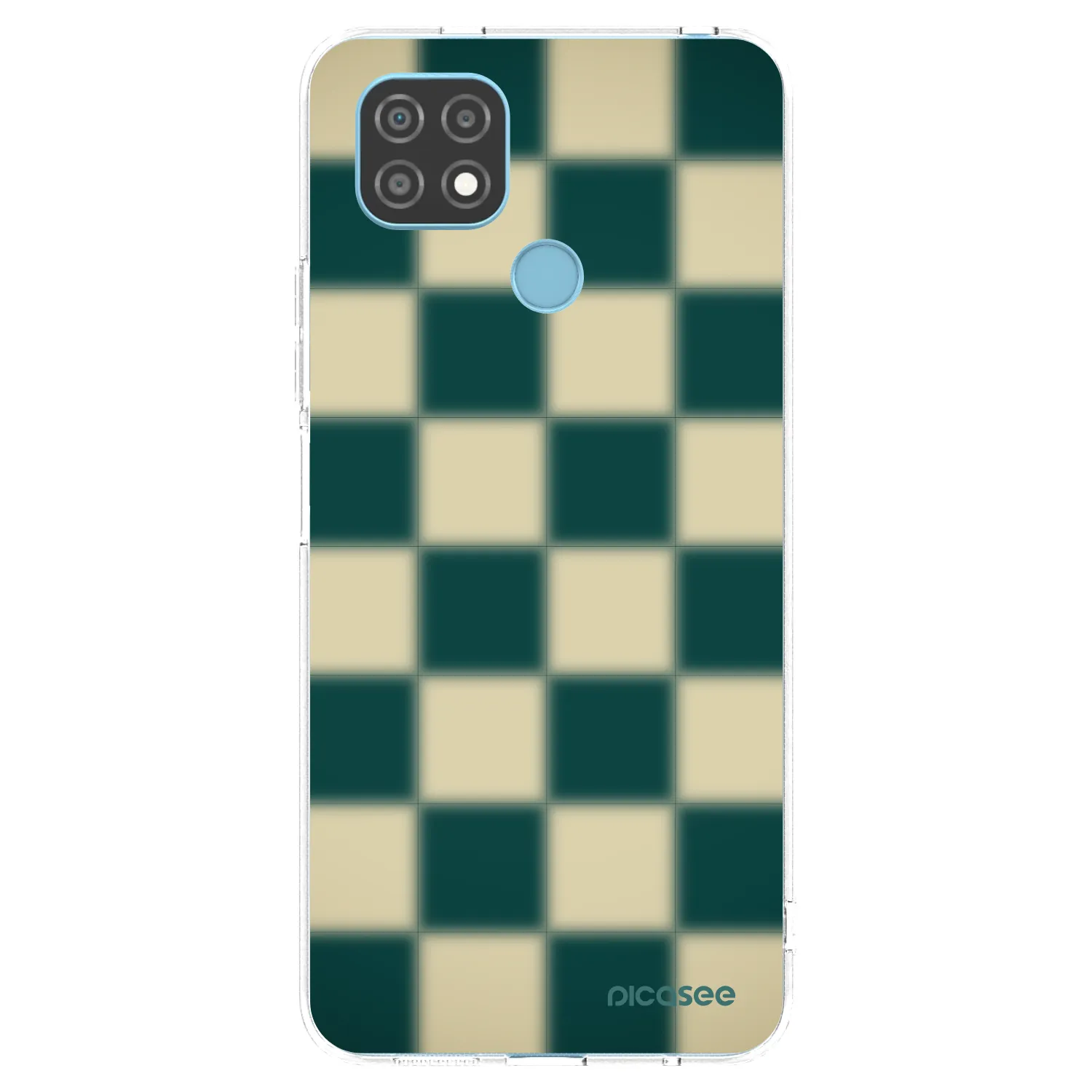 Picasee silikonski prozorni ovitek za Realme C21 - Shadow Chess