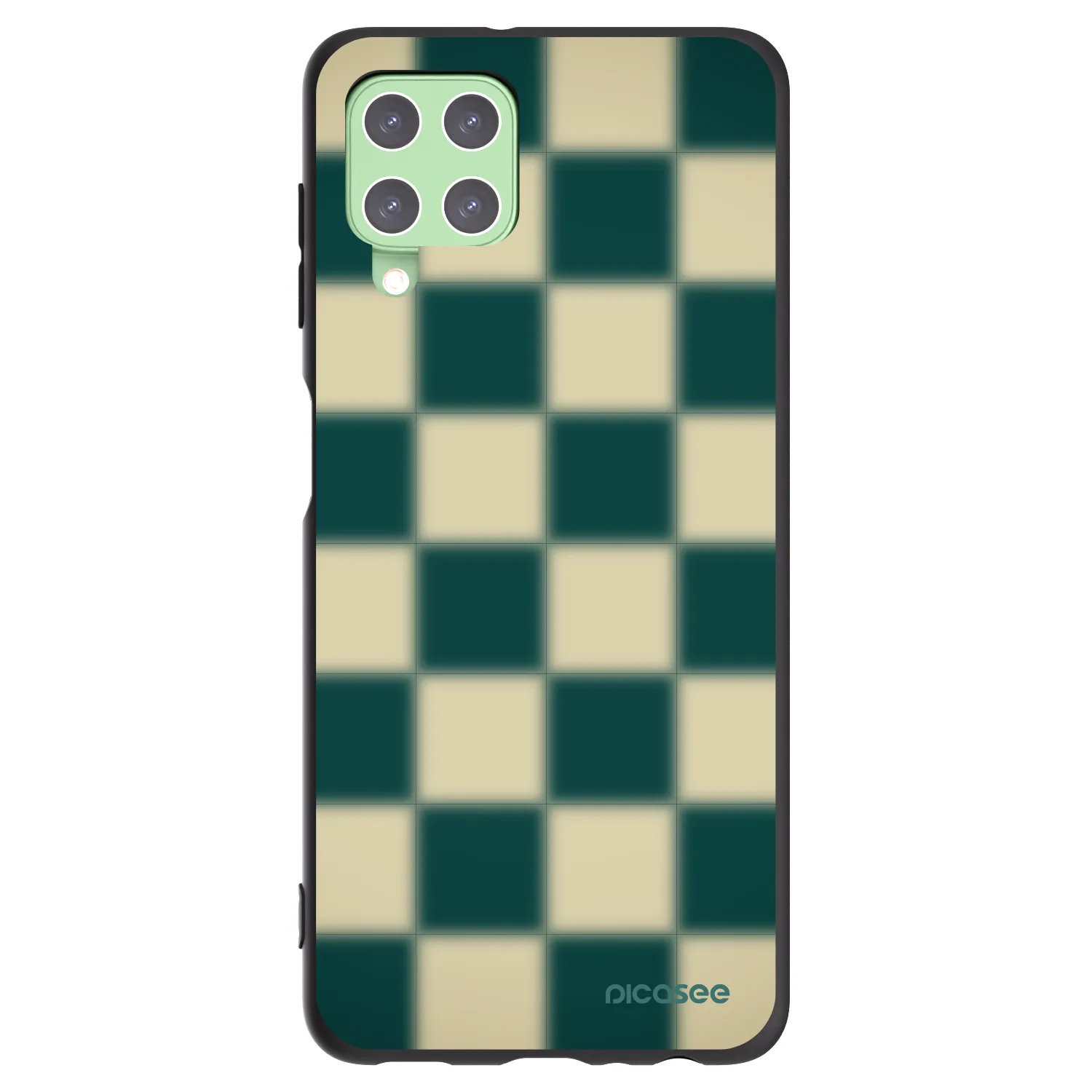 Picasee silikonski črni ovitek za Samsung Galaxy A22 A225F 4G - Shadow Chess