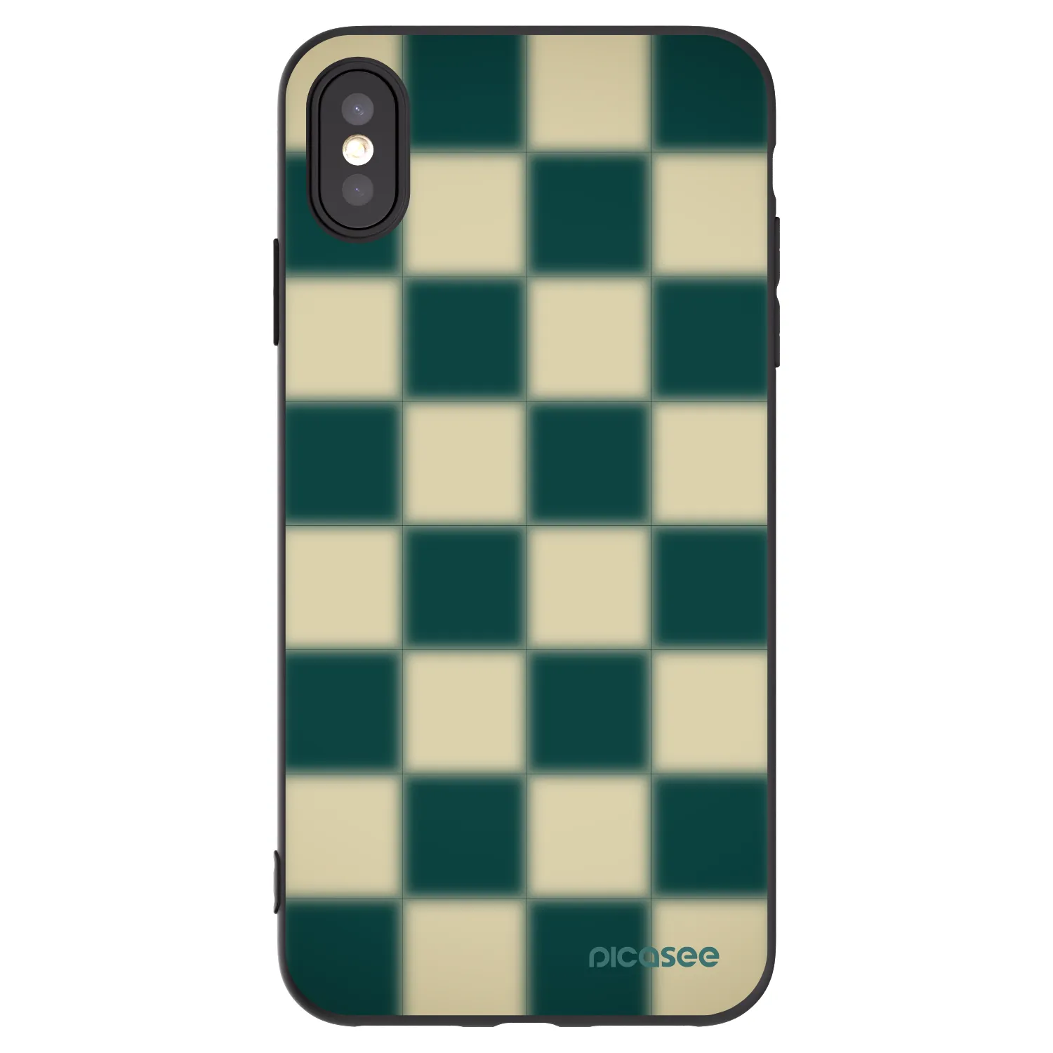 Picasee silikonski črni ovitek za Apple iPhone XS Max - Shadow Chess