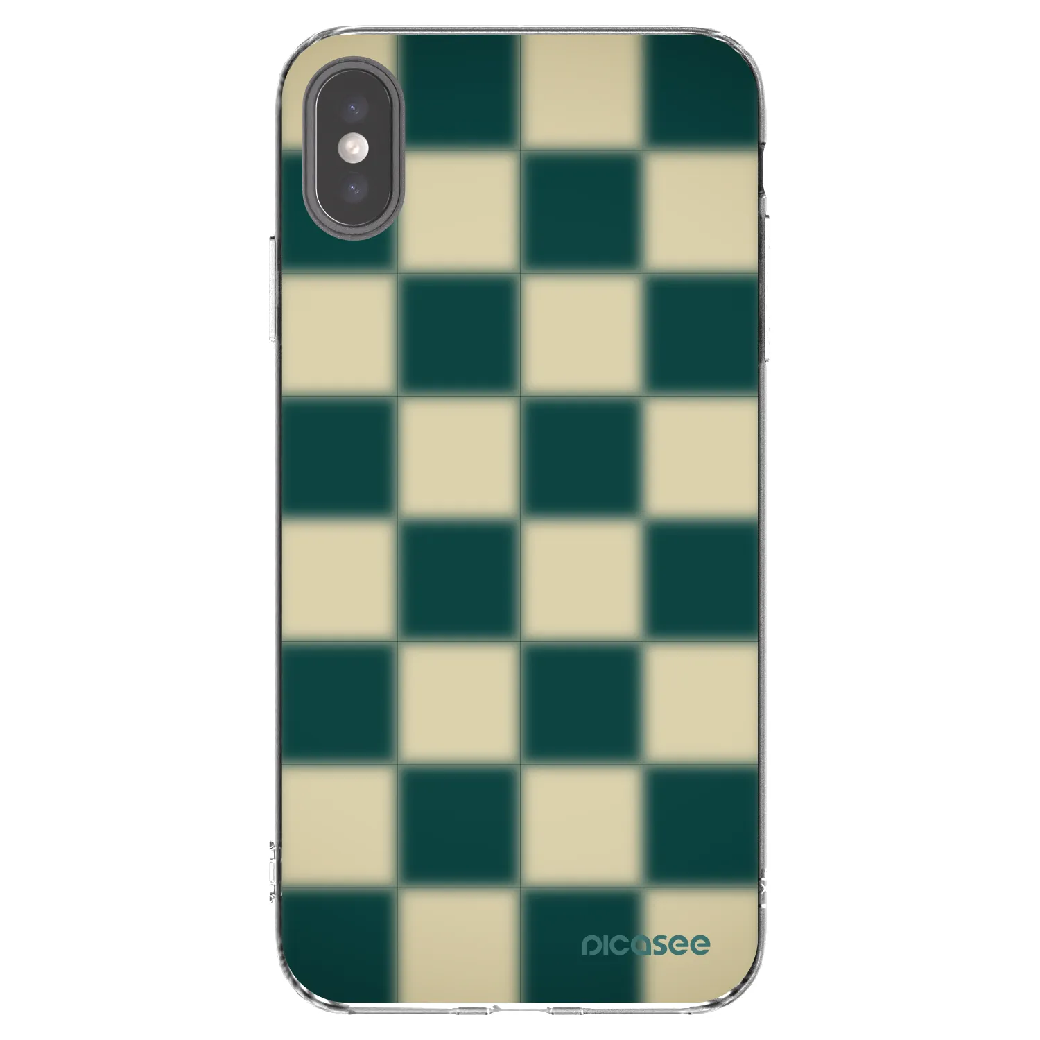 Picasee silikonski prozorni ovitek za Apple iPhone XS Max - Shadow Chess