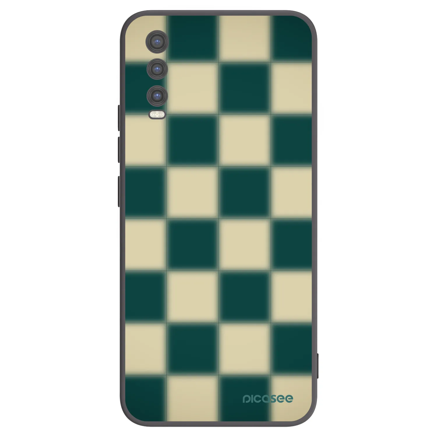 Picasee silikonski črni ovitek za Vivo Y20s - Shadow Chess