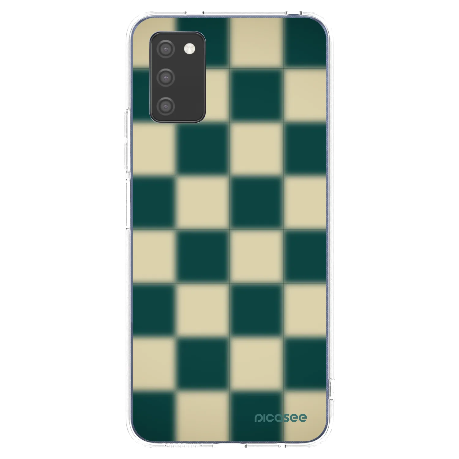 Picasee silikonski prozorni ovitek za Samsung Galaxy A03s A037G - Shadow Chess