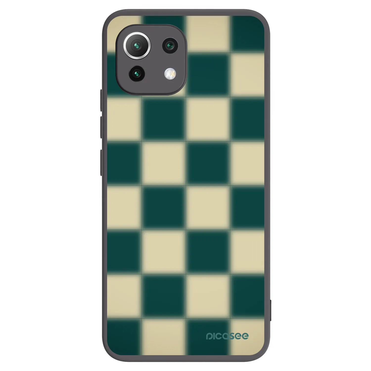 Picasee silikonski črni ovitek za Xiaomi 11 Lite 5G NE - Shadow Chess