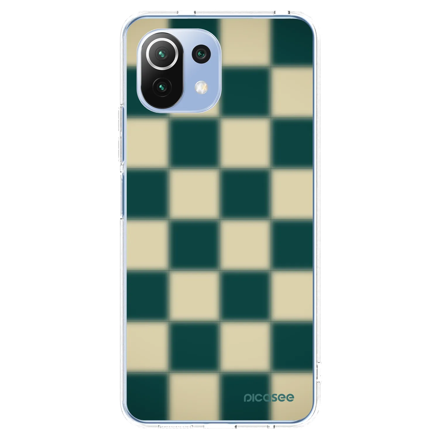 Picasee silikonski prozorni ovitek za Xiaomi 11 Lite 5G NE - Shadow Chess