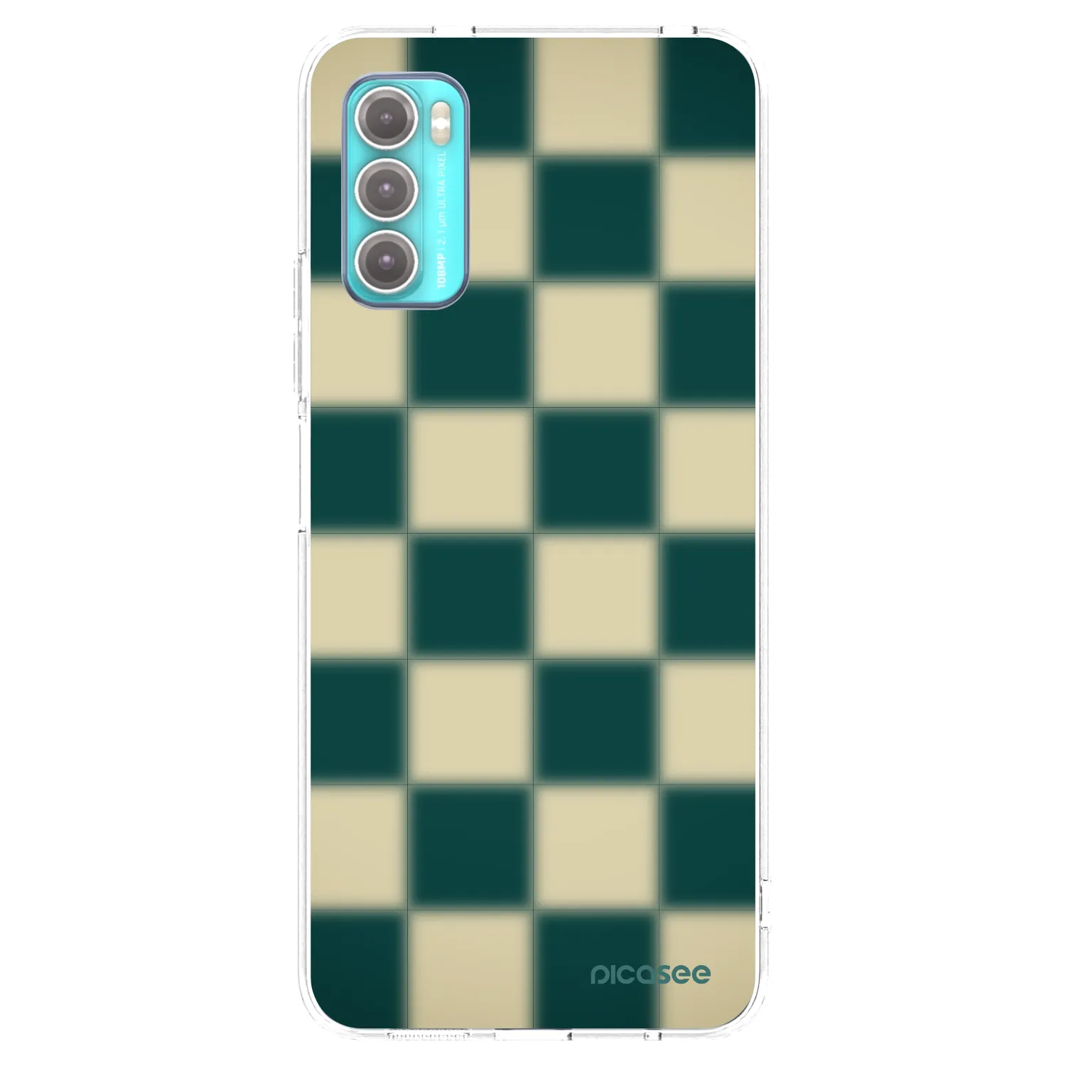 Picasee silikonski prozorni ovitek za Motorola Moto G60 - Shadow Chess