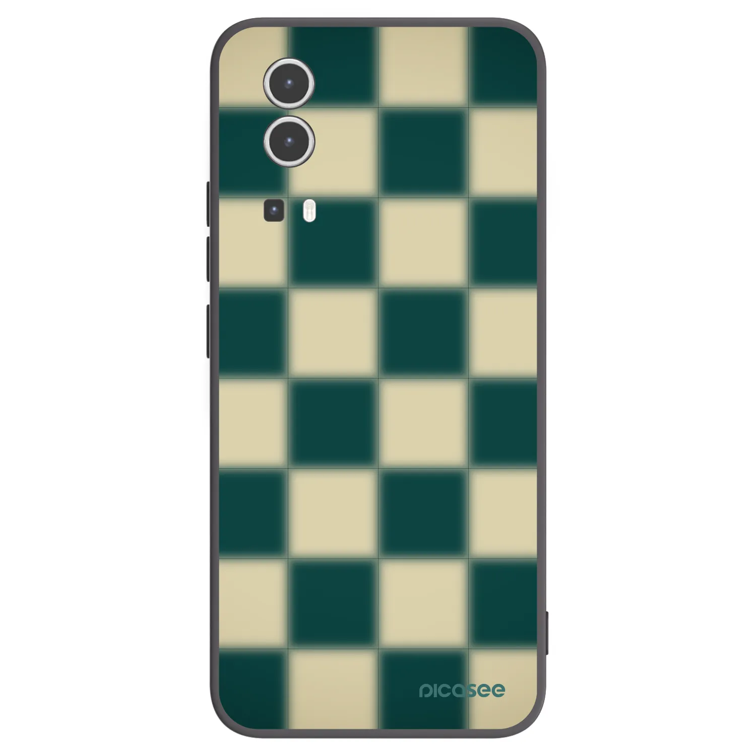 Picasee silikonski črni ovitek za Vivo Y72 5G - Shadow Chess