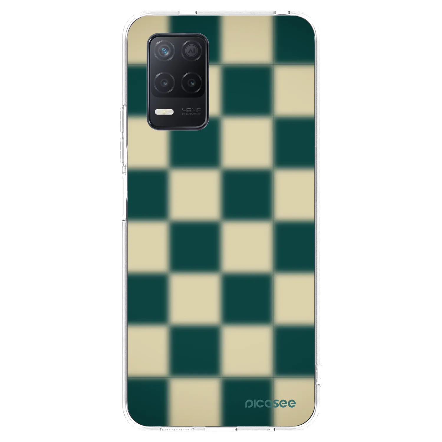 Picasee silikonski prozorni ovitek za Realme 8 5G - Shadow Chess