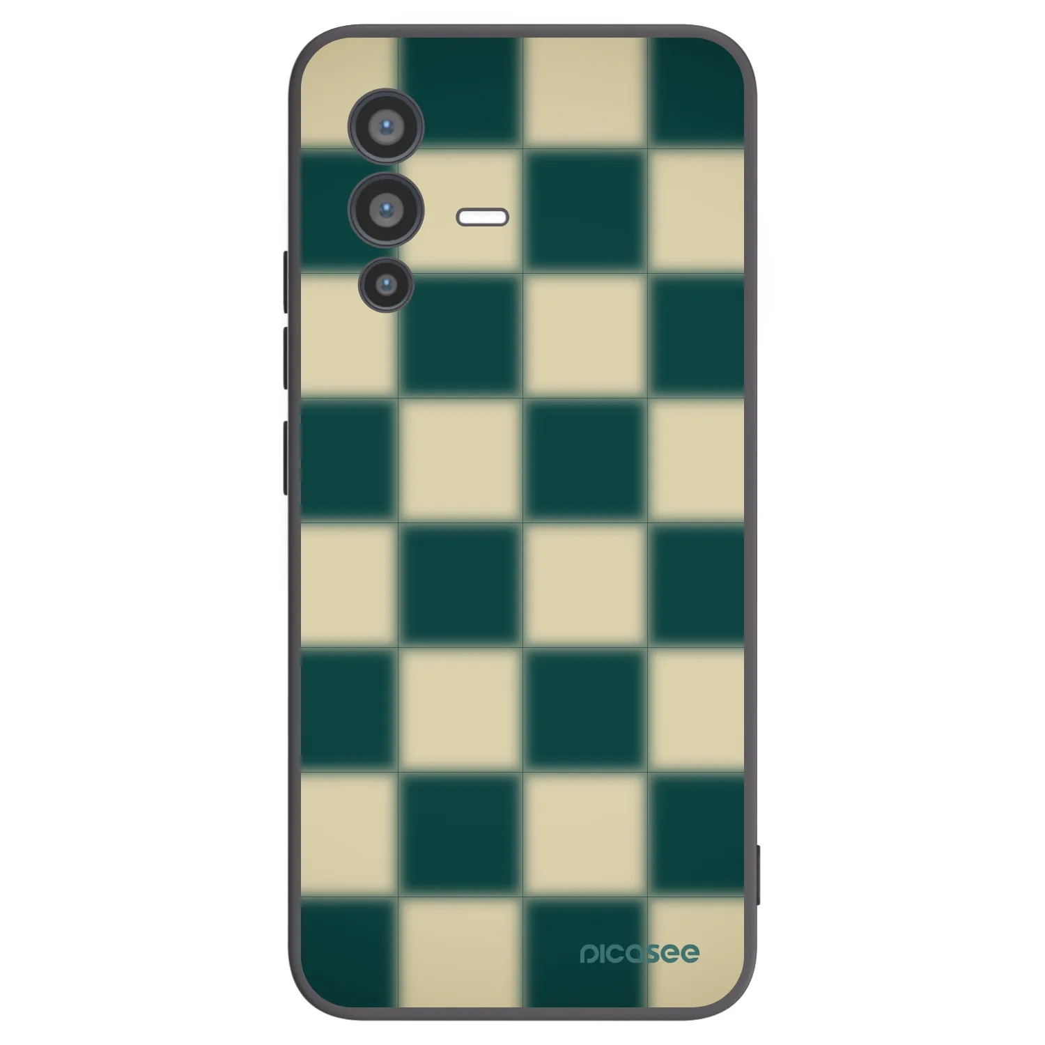 Picasee silikonski črni ovitek za Vivo V23 5G - Shadow Chess