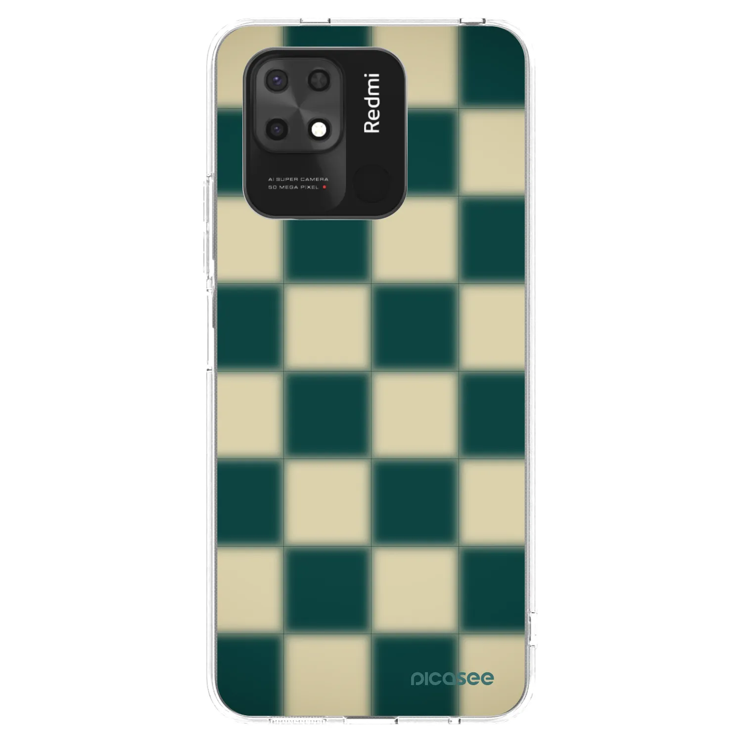 Picasee silikonski prozorni ovitek za Xiaomi Redmi 10C - Shadow Chess