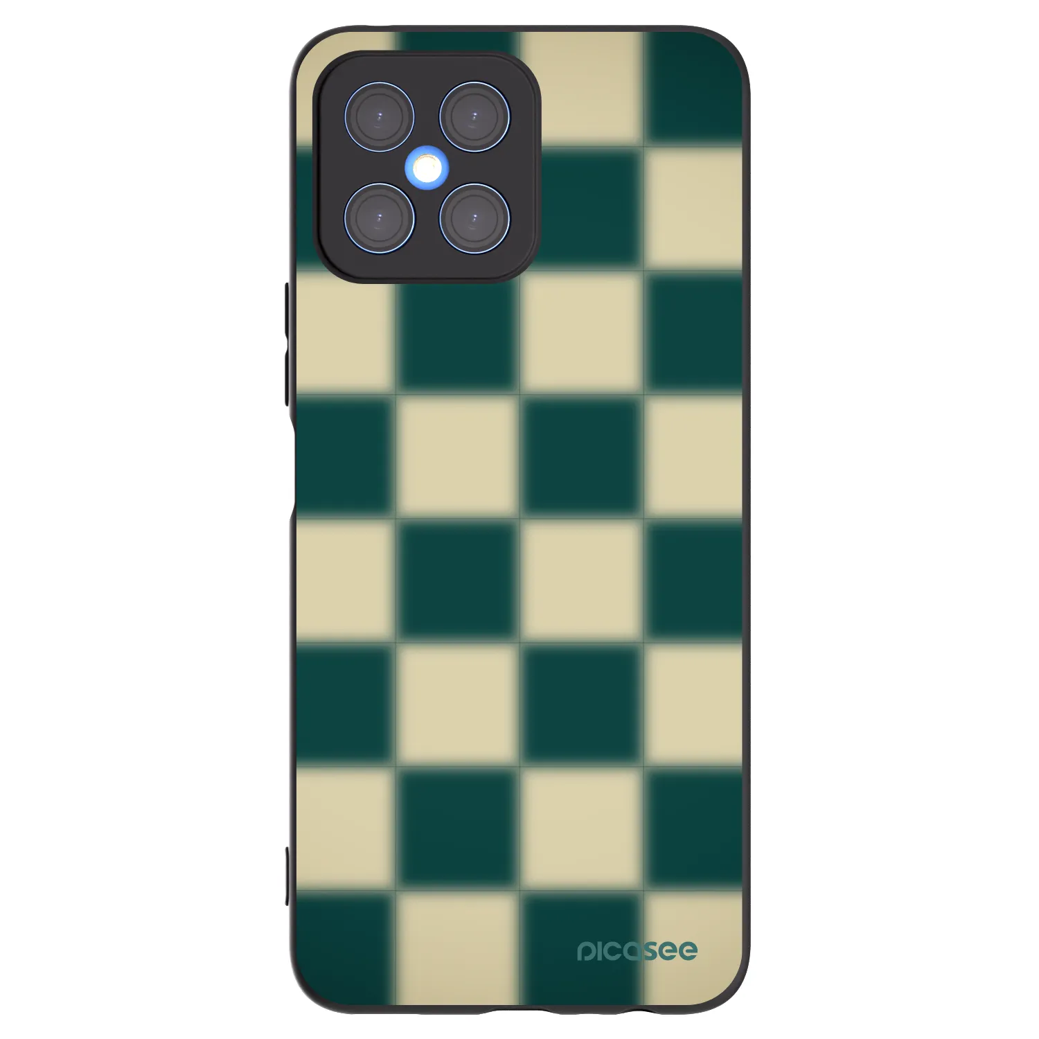 Picasee silikonski črni ovitek za Honor X8 4G - Shadow Chess