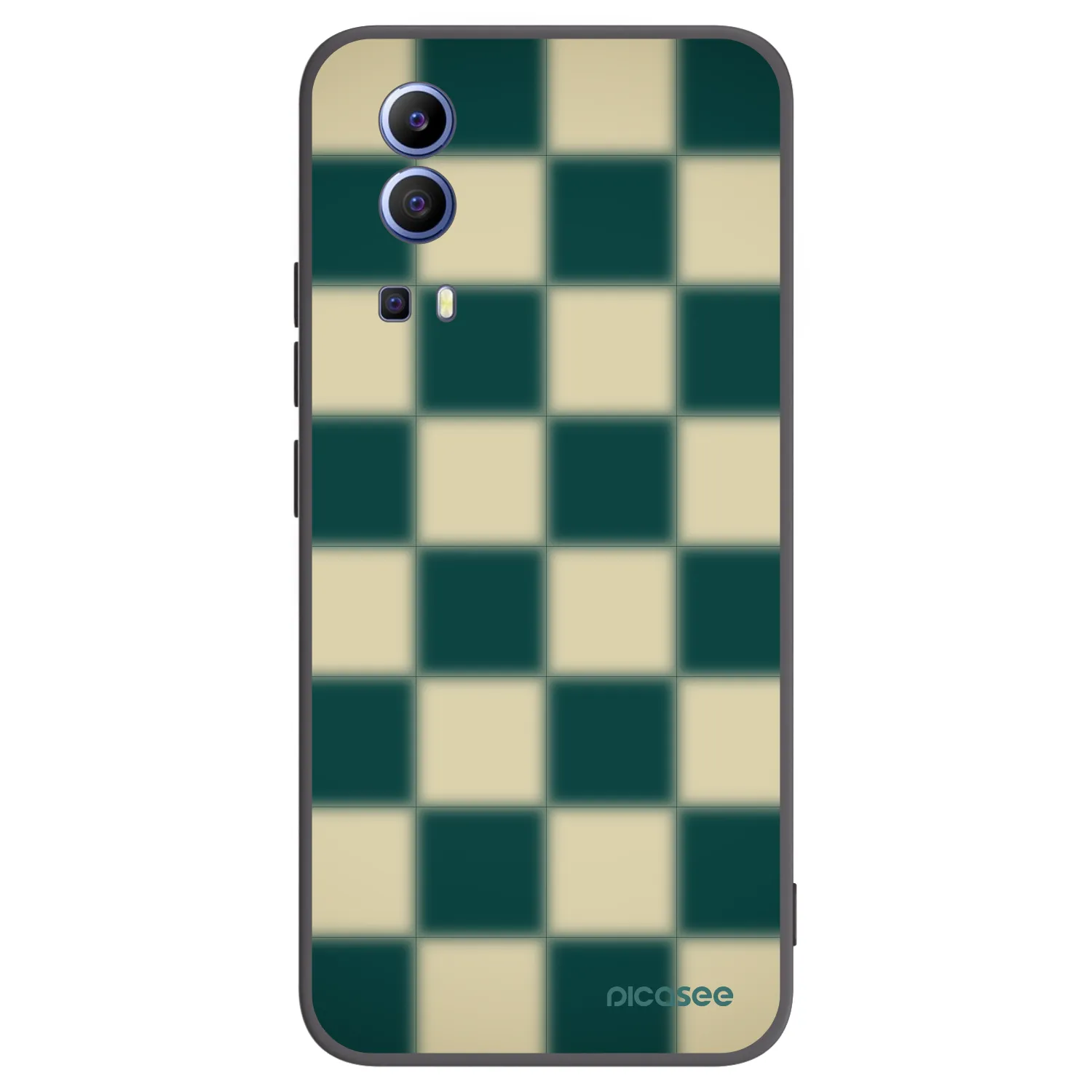 Picasee silikonski črni ovitek za Vivo Y52 5G - Shadow Chess