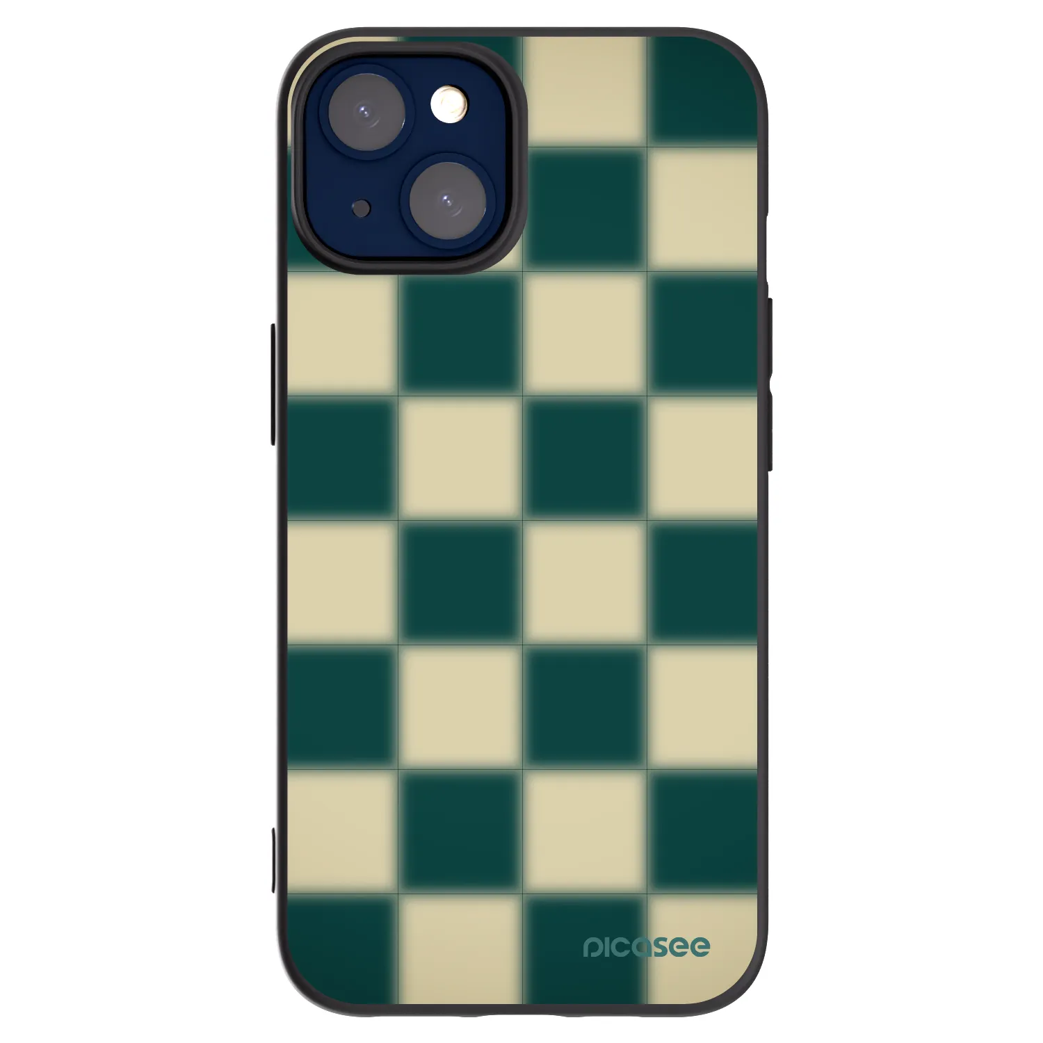 Picasee silikonski črni ovitek za Apple iPhone 14 - Shadow Chess