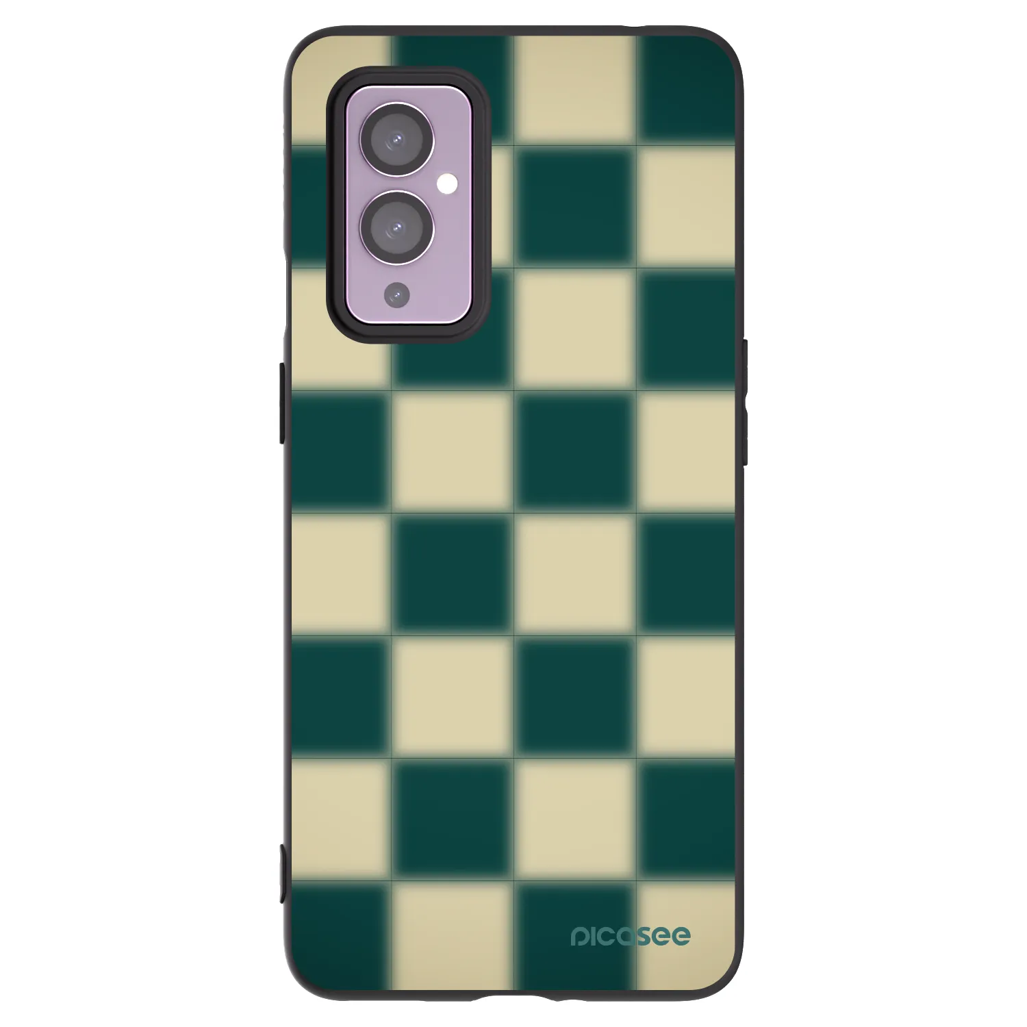 Picasee silikonski črni ovitek za OnePlus 9 - Shadow Chess