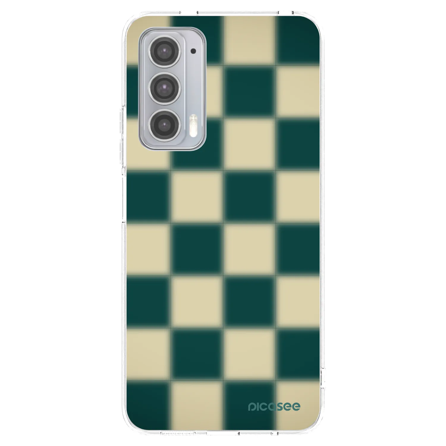Picasee silikonski prozorni ovitek za Motorola Edge 20 - Shadow Chess