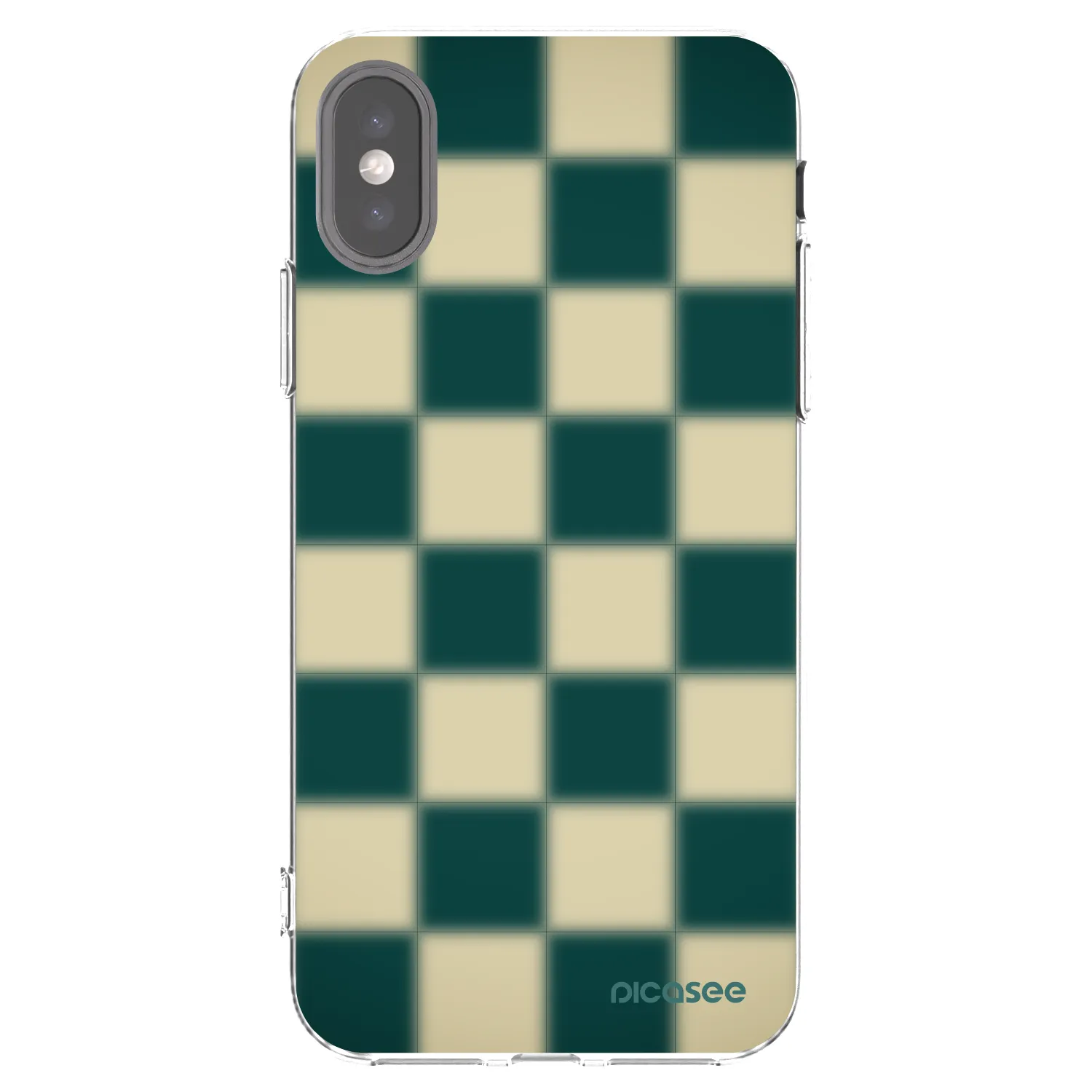 Picasee silikonski prozorni ovitek za Apple iPhone X/XS - Shadow Chess