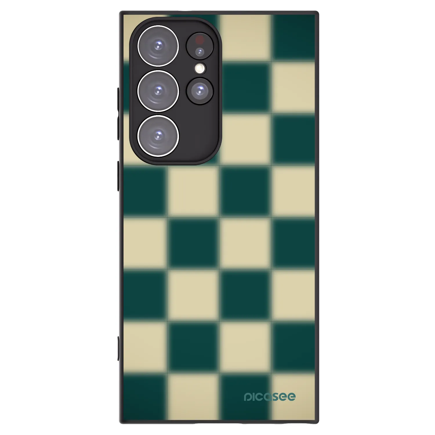 Picasee silikonski črni ovitek za Samsung Galaxy S23 Ultra 5G - Shadow Chess