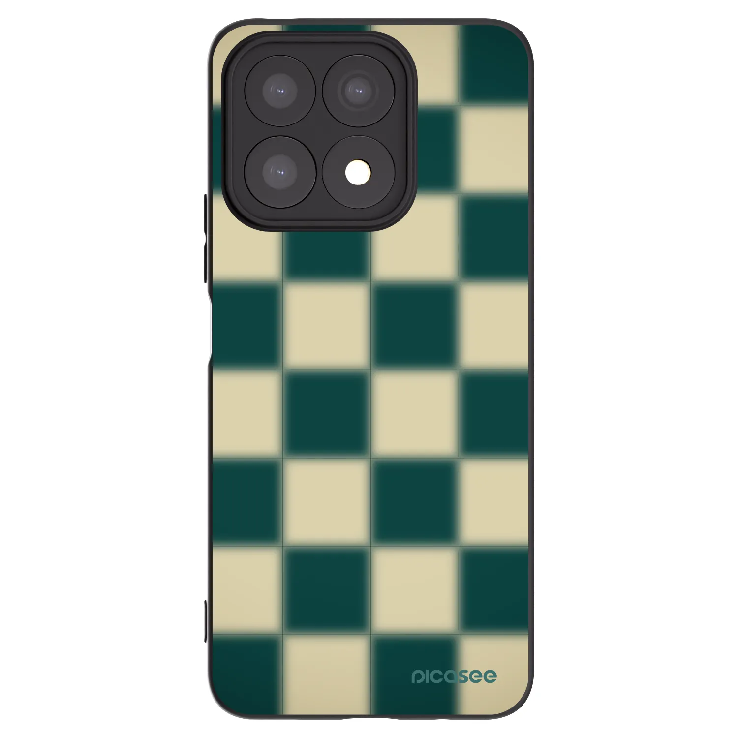 Picasee silikonski črni ovitek za Honor X8a - Shadow Chess