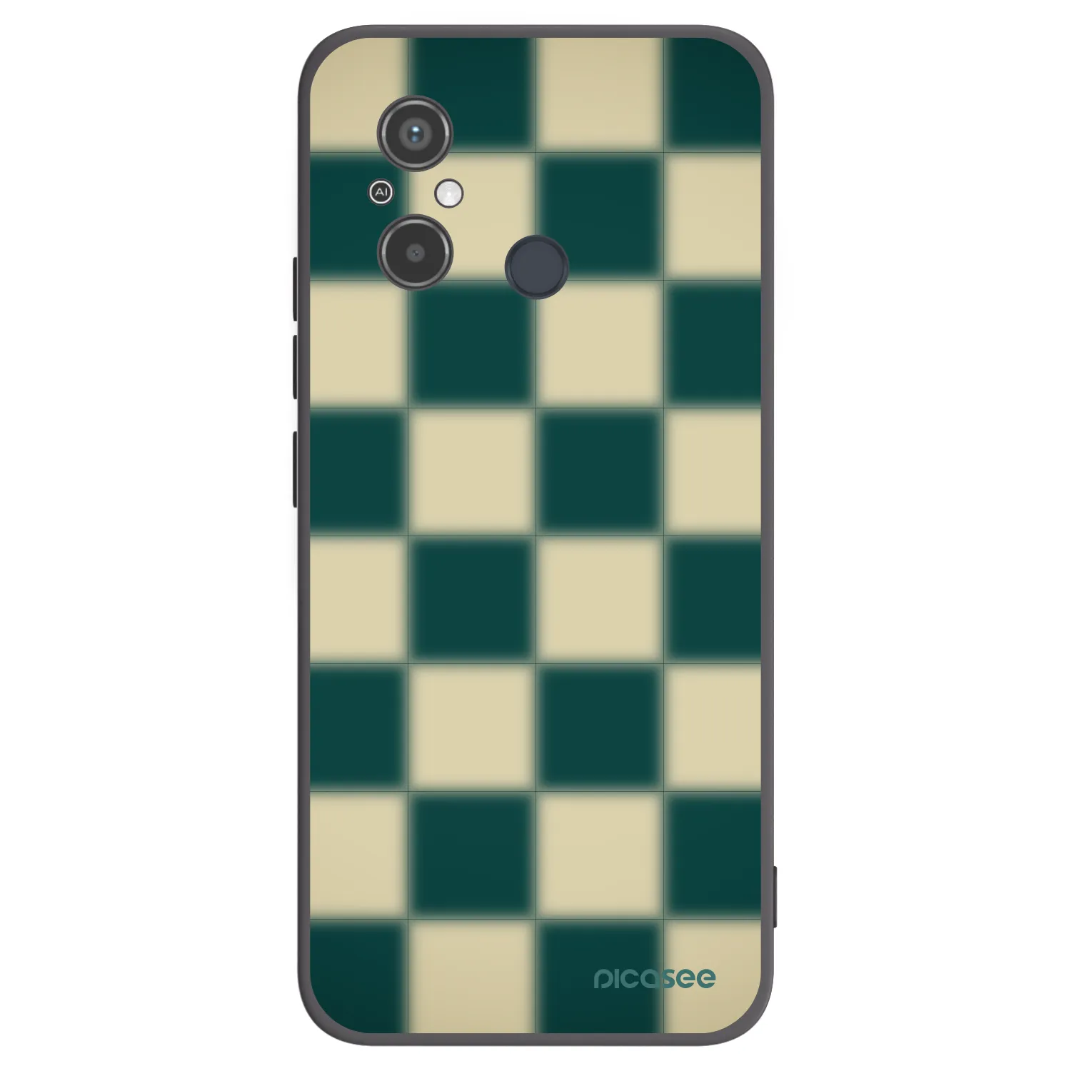Picasee silikonski črni ovitek za Xiaomi Redmi 12C - Shadow Chess