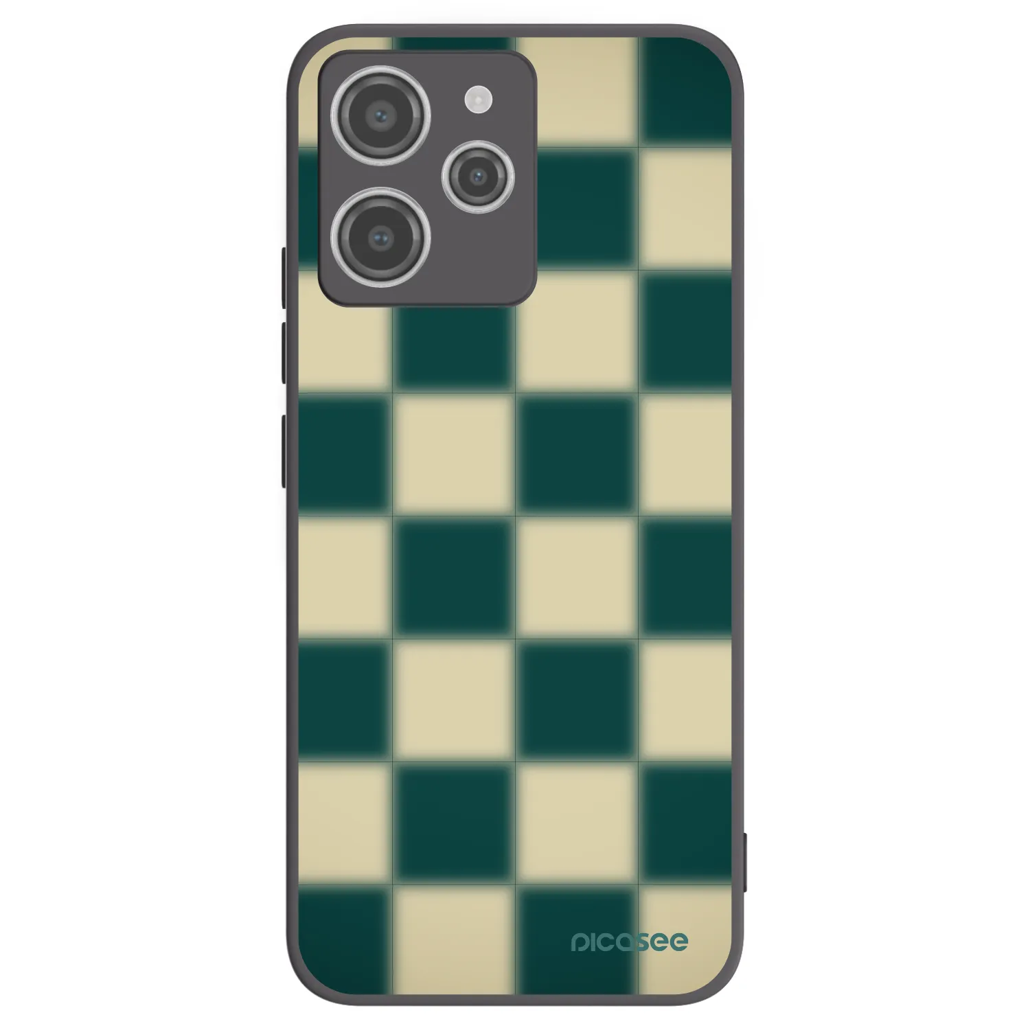 Picasee silikonski črni ovitek za Xiaomi Redmi 12 4G - Shadow Chess